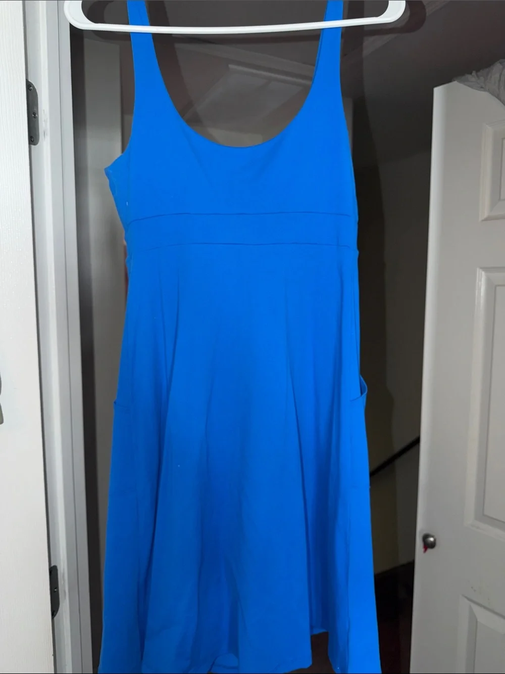 Susana Monaco Cobalt Scoop-Neck Midi Dress